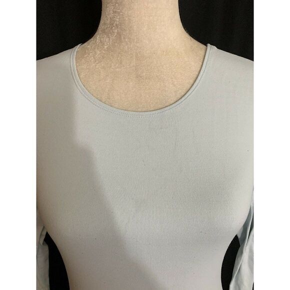 Only Hearts Womens Solid Light Blue Long Sleeve Nylon Top T Shirt Small - Picture 2 of 9